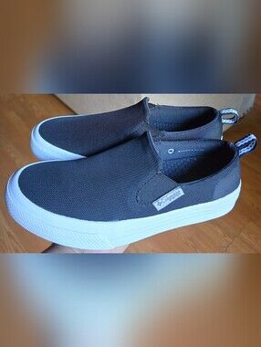 Sz 6.5 Women's COLUMBIA DISTANT WATER PFG Black Slip-on Shoes